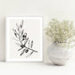 Olive Tree Branch Illustration Fine Art Print, 8 x 10