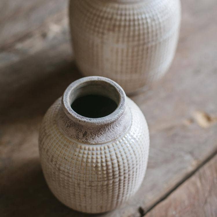 Karel Textured Ceramic Vase