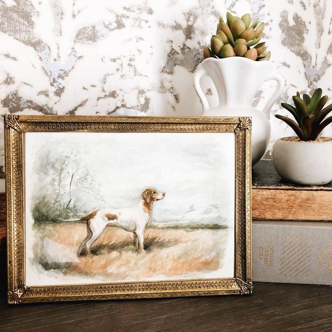 Bird Hunting Dog Fine Art Print, 11 x 14