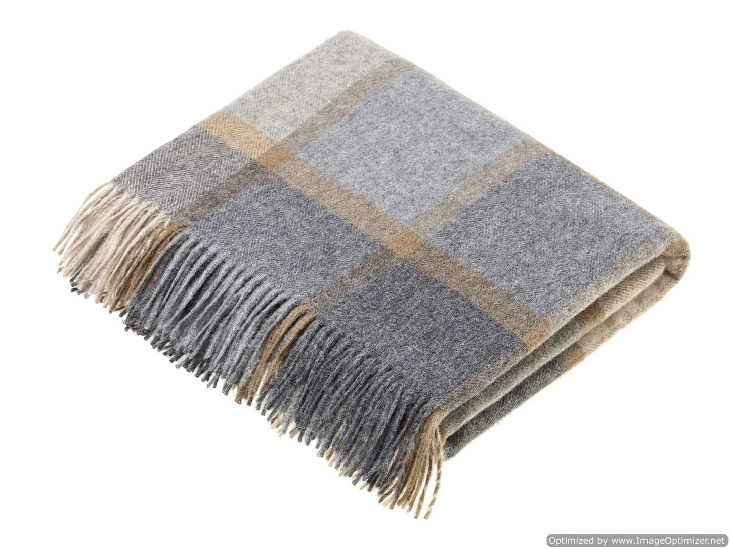 Mares Windowpane Merino Lambswool Throw Blanket