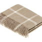 Ilona Windowpane Merino Wool Throw Blanket