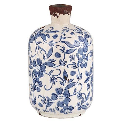 Ilaria Vintage Wide Floral Vase