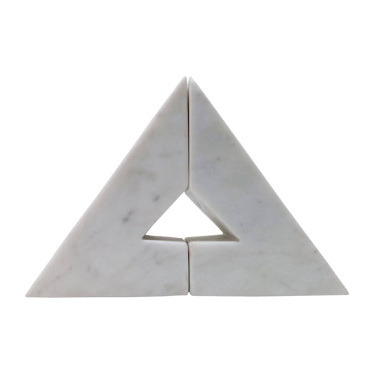 Gazsi Right Triangle Marble Bookends