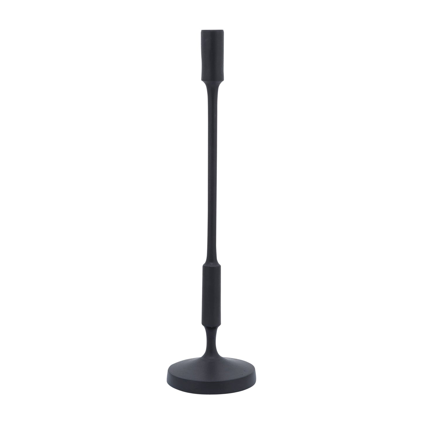 Cielo Black Taper Candlestick, 20"H