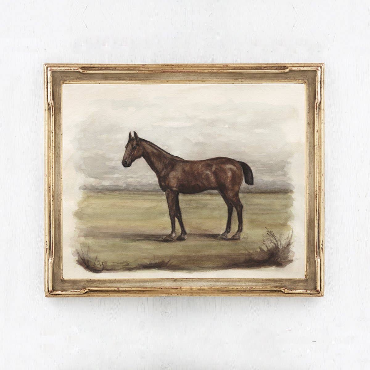 Brown Horse Wall Art Print, 11 x 14